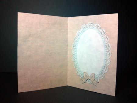 A5 Pearls and Lace Card Front or Insert by Cynthia Massey