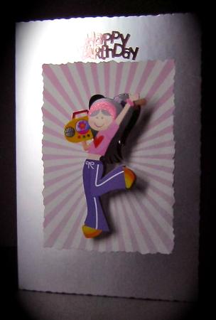 Sunburst A4 Backing Paper in Pink by Cynthia Massey