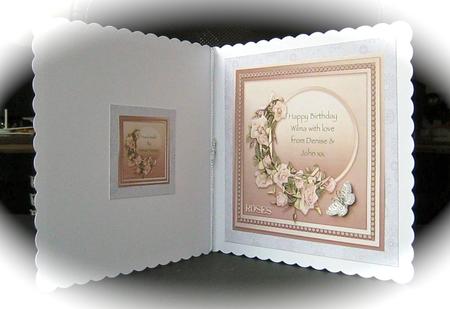 Vintage Rose Wreath Matching 8in x 8in Insert Plate by Cynthia Massey