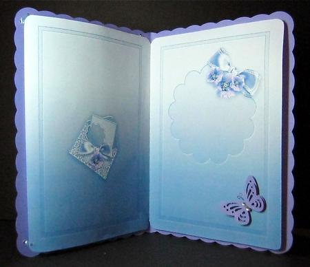 Turquoise Summer Floral Matching A5 Insert by Cynthia Massey