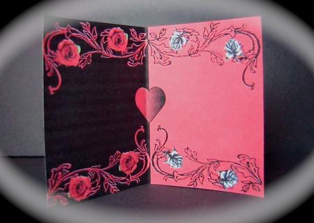 Card Insert for Black Rose by Cynthia Massey