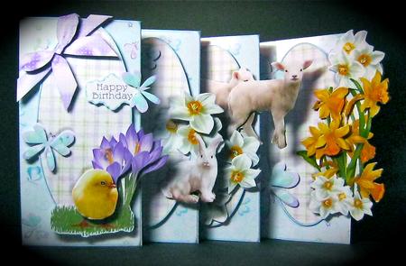 4-fold Card Kit - Spring Time by Cynthia Massey