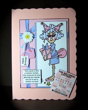 Stella Says the Cards Like a Lotto Ticket Quick Card by Cynthia Massey