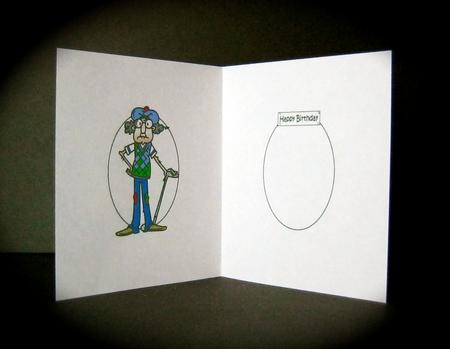 Gus Plays Golf Insert by Cynthia Massey