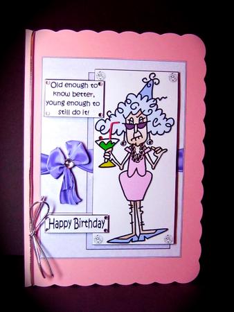 Stella is Old Enough to Know Better Quick Card by Cynthia Massey