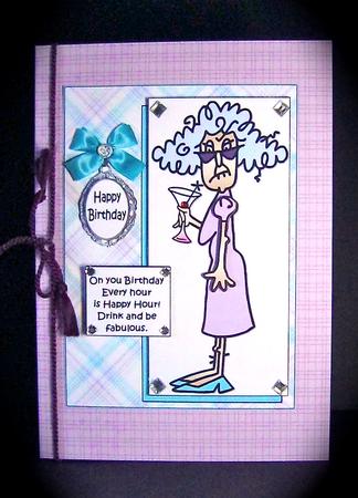 Stella and Happy Hour Quick Card by Cynthia Massey