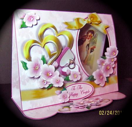 C-thru Easel 3D Card Kit - Engagement Hearts & Flowers by Cynthia Massey