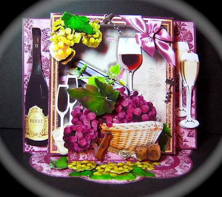 Shadow Box Easel Card Kits - Fruits of the Vine by Cynthia Massey