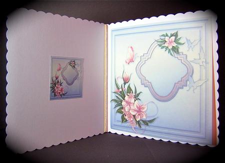 Vintage Lady in a Pretty Frame - 8in x 8in Insert Plate by Cynthia Massey
