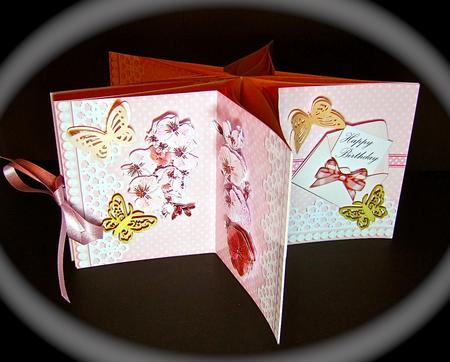 3D Spring Flowers Floral Carousel Card Kit by Cynthia Massey