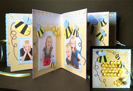 3D Golden Roses Floral Carousel Card Kit by Cynthia Massey