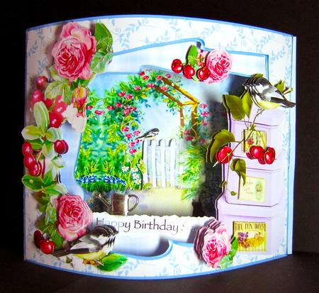 New Beau Fronts 3D Card Kit - Summer Garden by Cynthia Massey