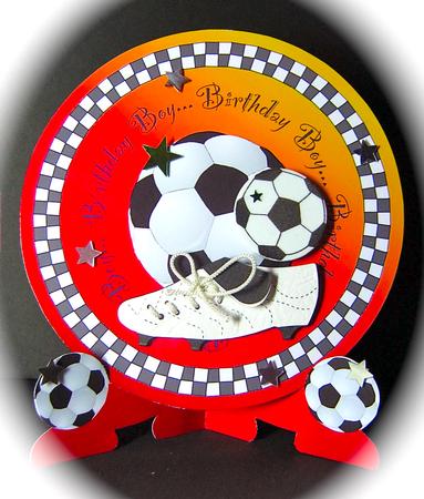Footy Fan - Plate Card by Cynthia Massey