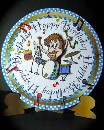 Feel the Beat - Plate Card by Cynthia Massey