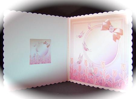 Shabby Chic Tulips - 8in x 8in Insert Plate by Cynthia Massey
