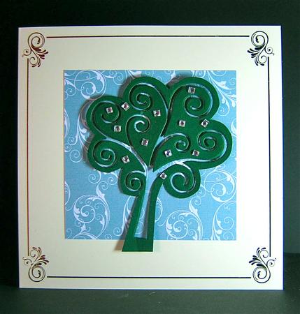 Peacock Swirly Ironwork Backing Paper by Cynthia Massey