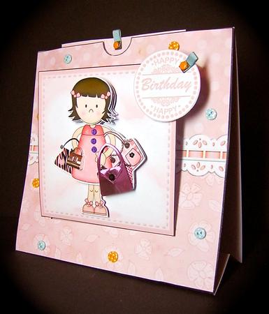 3D Suzi Goes Shopping Pull N Slide Kit with 3D Decoupage by Cynthia Massey