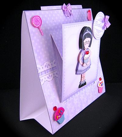 3D Roz's Cupcake Pull N Slide Kit with 3D Decoupage by Cynthia Massey