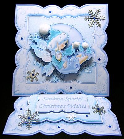 Christmas Fairy Wishes Easel Card Kit by Cynthia Massey