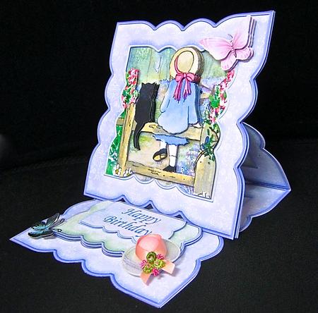 Purrfect Day Easel Card Kit & Decoupage by Cynthia Massey