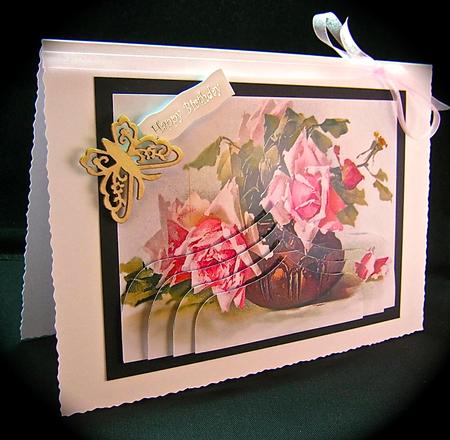 Tulip Stacker - Vintage Roses by Cynthia Massey