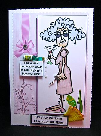 Stella Did Some House Work Quick Card by Cynthia Massey