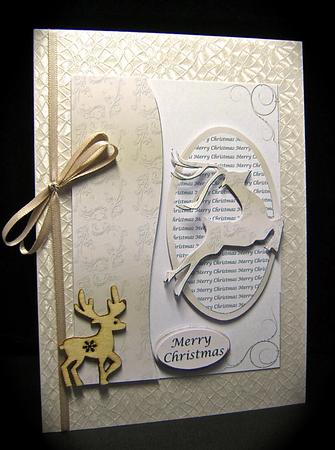 Gold Reindeer by Cynthia Massey