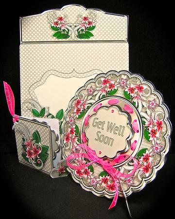 Plate Card Kit - Scrolls and Lilies by Cynthia Massey