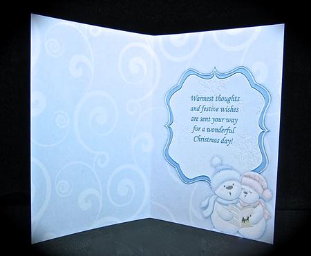 Singing Snowmen Christmas Insert Matches Cup361348_68 by Cynthia Massey