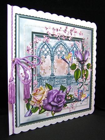 Heritage Roses and Butterflies by Cynthia Massey