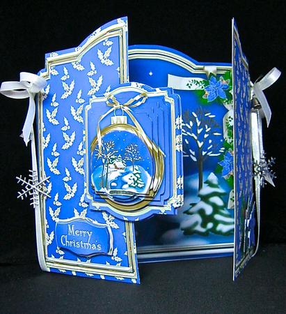 Winter Cottage Gatefold Card Kit by Cynthia Massey