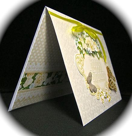 Sentiment Panels Happy Birthday Matching Gold Background by Cynthia Massey