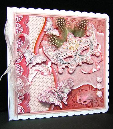 Butterfly Masquerade 8in x 8in Decoupage Kit by Cynthia Massey