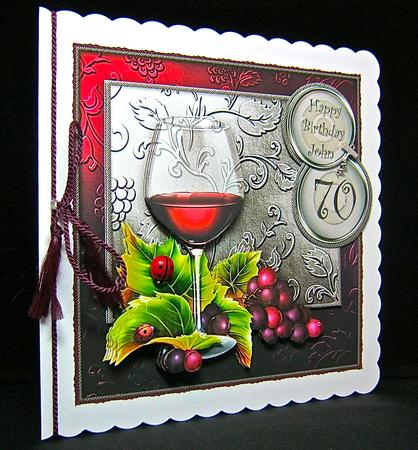 Time for a Tipple! 8in x 8in Decoupage Kit by Cynthia Massey