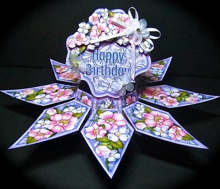 Floral Surprise Card Kit Pink Anemones by Cynthia Massey
