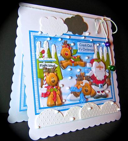 Crash Out! It's Christmas Topper Decoupage Insert Mini Kit by Cynthia Massey