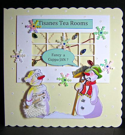 Sunny Snowmen Decoupage Sheet by Cynthia Massey