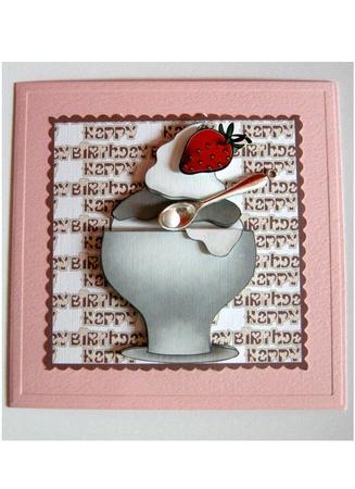 Ice Cream Sundae Decoupage by Cynthia Massey