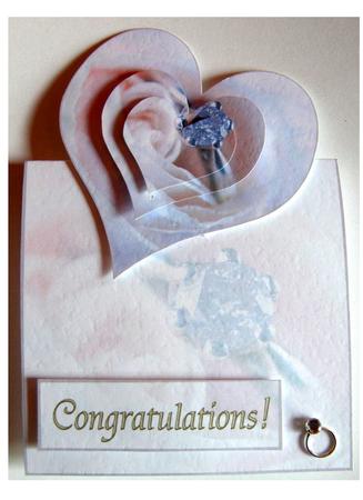 Over the Edge Pyramage Engagement-anniversary Card by Cynthia Massey