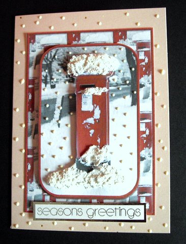 Postbox & Snow A4 by Cynthia Massey