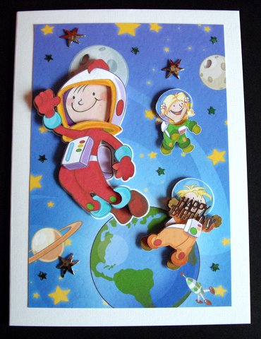Space Kids A4. by Cynthia Massey