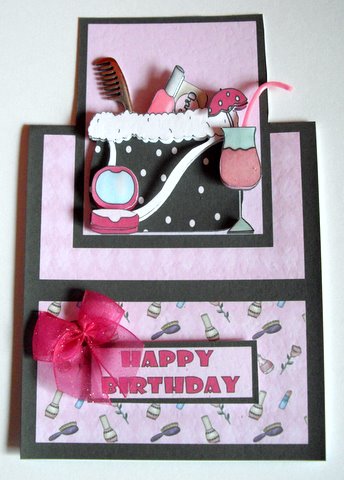 Party Girl! Over the Edge Card by Cynthia Massey