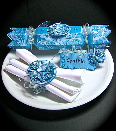 Table Setting Christmas Baubles Mini Kit by Cynthia Massey