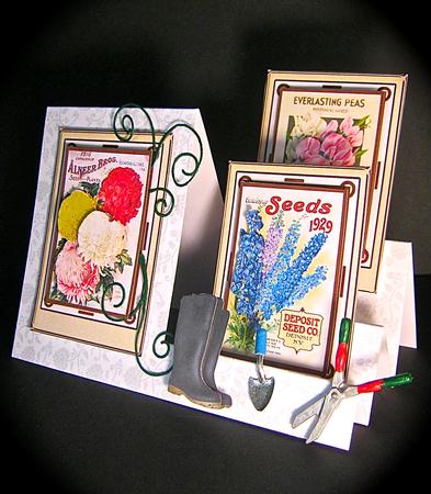 Vintage Seed Packet Toppers 2 by Cynthia Massey
