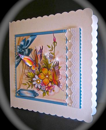 Butterflys and Spring Flowers by Cynthia Massey