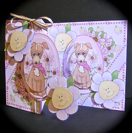 Puppy in Lilac Foldback Minikit by Cynthia Massey