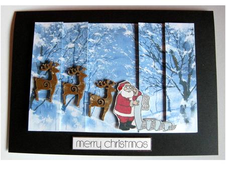 Winter Snow Scene Side Stacker by Cynthia Massey