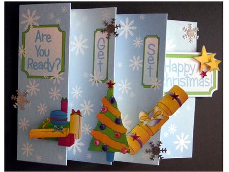 Christmas Multi-foldback Card by Cynthia Massey