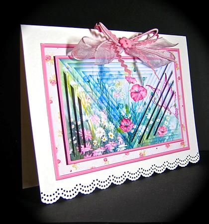 Meadow Flowers 3D Illusion Card 2 Sheet Mini Kit by Cynthia Massey