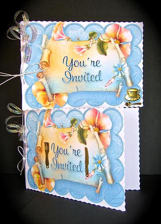 Invitation You're Invited Scroll Cards by Cynthia Massey